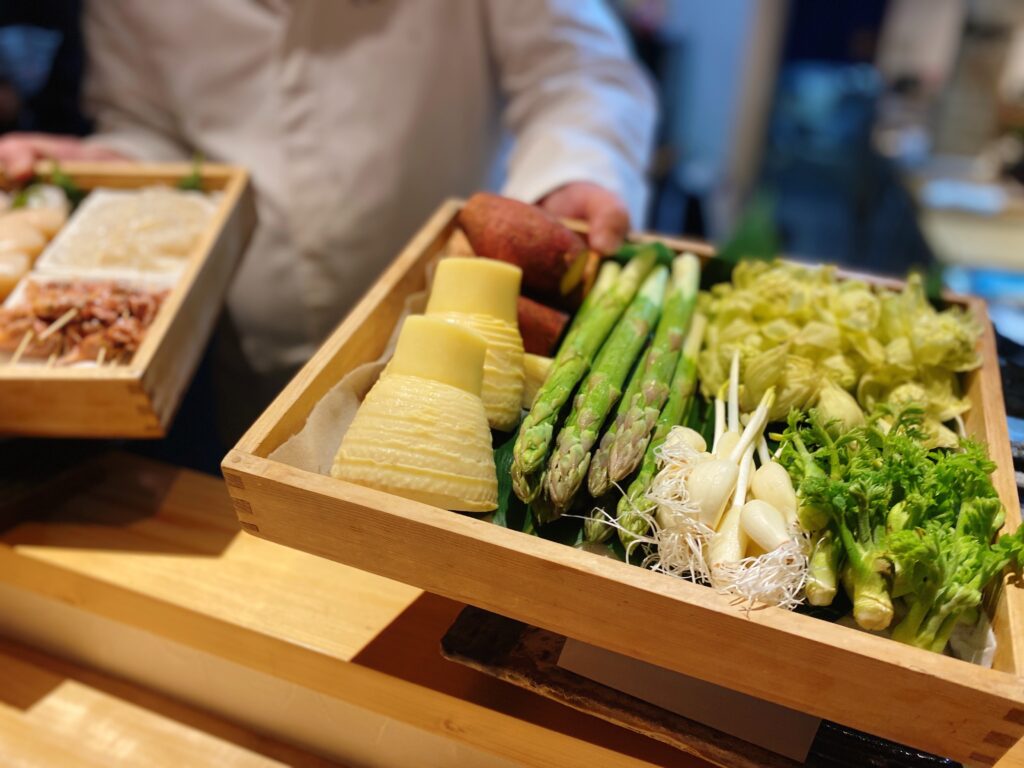 天ぷらの食材　春野菜